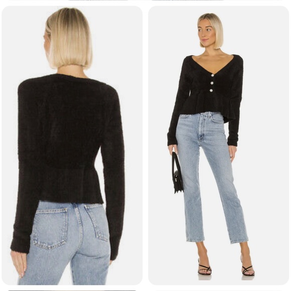 LPA Molly Sweater cardigan Fuzzy Knit  XS - Picture 2 of 12